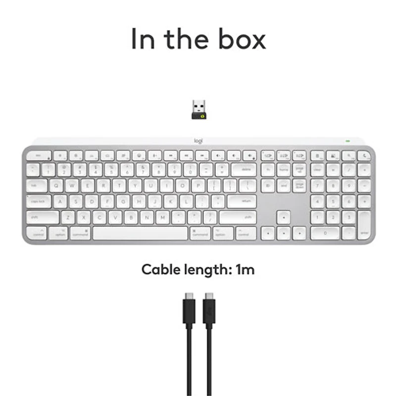 Clavier rétroéclairé sans fil MX Keys S de Logitech pour Mac/iPad - Gris pâle - Exclusivité de Best Buy