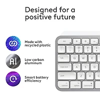 Clavier rétroéclairé sans fil MX Keys S de Logitech pour Mac/iPad - Gris pâle - Exclusivité de Best Buy
