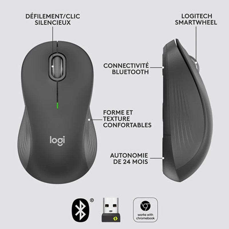 Souris optique sans fil Signature M550 de Logitech