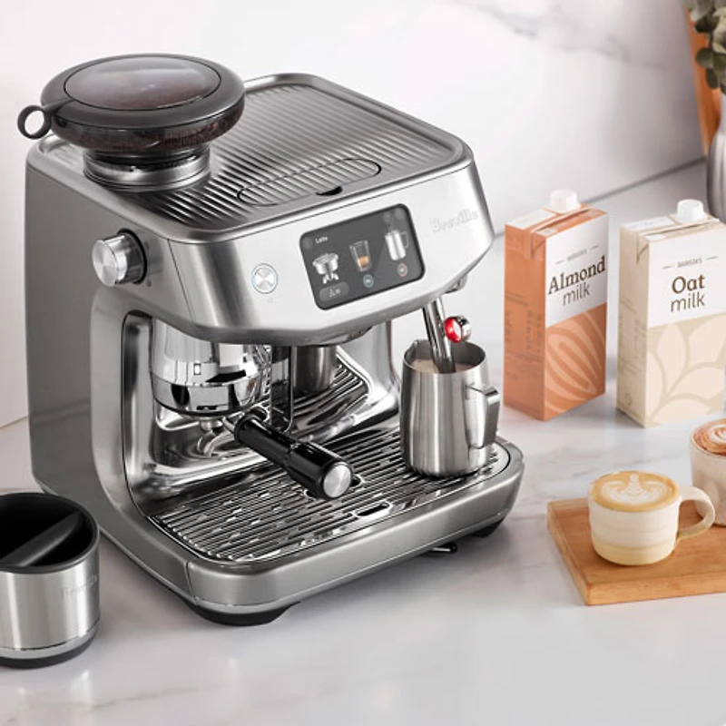Machine à espresso Oracle Jet avec moussoir à lait et moulin à café de Breville - Acier inoxydable brossé
