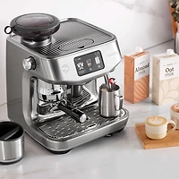 Machine à espresso Oracle Jet avec moussoir à lait et moulin à café de Breville - Acier inoxydable brossé