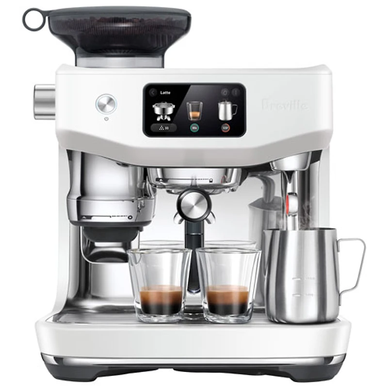 Machine à espresso Oracle Jet avec moussoir à lait et moulin à café de Breville - Sel de mer