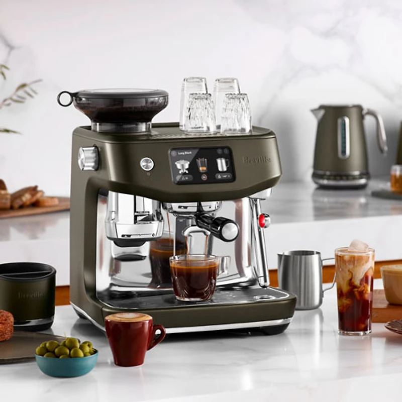 Breville Oracle Jet Espresso Machine with Frother & Coffee Grinder - Olive Tapenade