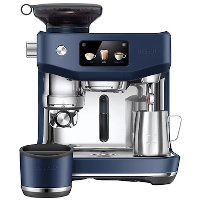 Breville Oracle Jet Espresso Machine with Frother & Coffee Grinder - Damson Blue