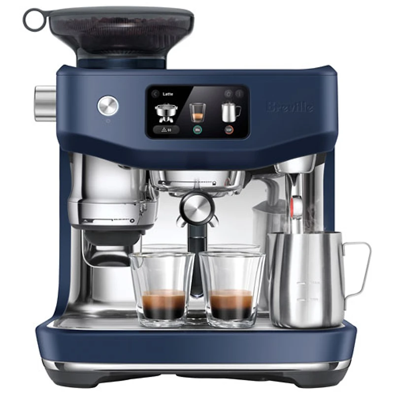 Breville Oracle Jet Espresso Machine with Frother & Coffee Grinder - Damson Blue