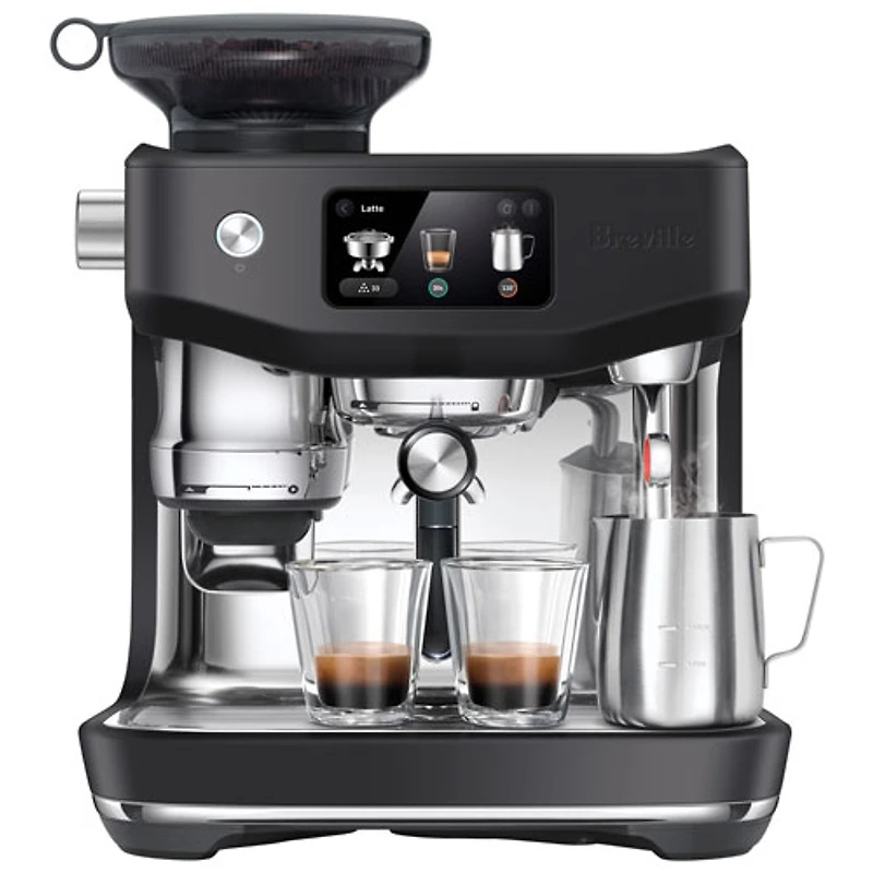 Breville Oracle Jet Espresso Machine with Frother & Coffee Grinder - Black Truffle
