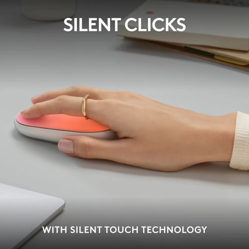 Souris sans fil à suivi optique de 1000 ppp M340 de Logitech - Bouquet de fleurs