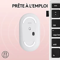 Souris sans fil à suivi optique de 1000 ppp M340 de Logitech - Bouquet de fleurs