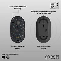 Logitech M340 1000 DPI Wireless Optical tracking Mouse - Speckles