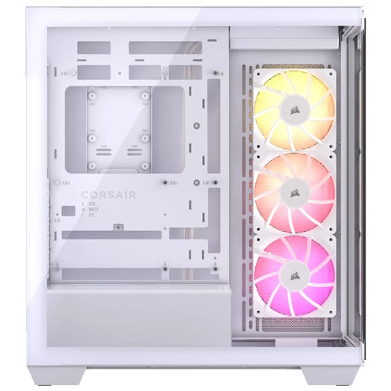 Tour d'ordinateur mi-hauteur ATX 3500X ARGB de Corsair - Blanc