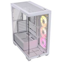 Tour d'ordinateur mi-hauteur ATX 3500X ARGB de Corsair - Blanc