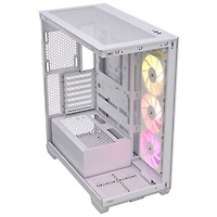 Tour d'ordinateur mi-hauteur ATX 3500X ARGB de Corsair - Blanc