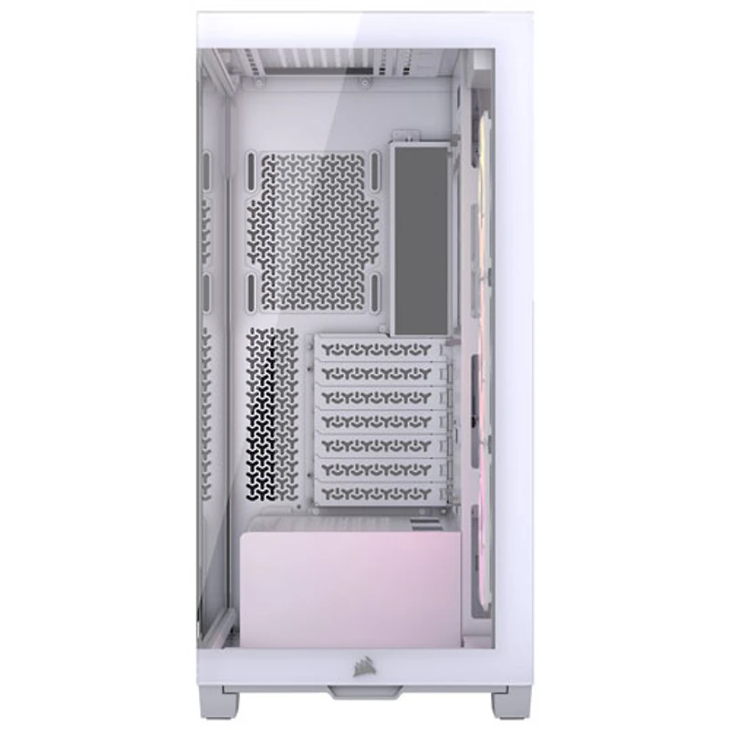 Tour d'ordinateur mi-hauteur ATX 3500X ARGB de Corsair - Blanc
