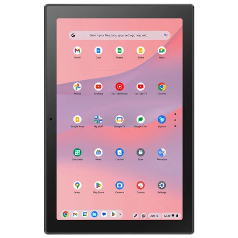 Chromebook détachable 2-en-1 de 10,5 po CM30 d'ASUS avec stylet - Argenté brouillard (MediaTek K 520/RAM 4 Go/128 Go eMMC)