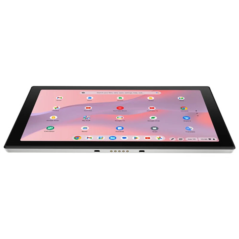 Chromebook détachable 2-en-1 de 10,5 po CM30 d'ASUS avec stylet - Argenté brouillard (MediaTek K 520/RAM 4 Go/128 Go eMMC)