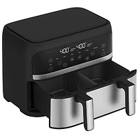Bella Pro Mini Trizone Flex Air Fryer w/ EverGood Ceramic - 3.8L (4Qt) - Stainless Steel - Only at Best Buy