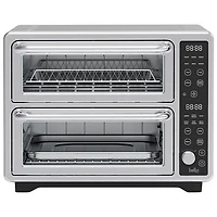 Four double avec convection, friture à air chaud et sonde Pro Duo de Bella - 0,85 pi³/24 l - Acier inoxydable - Exclusivité de Best Buy
