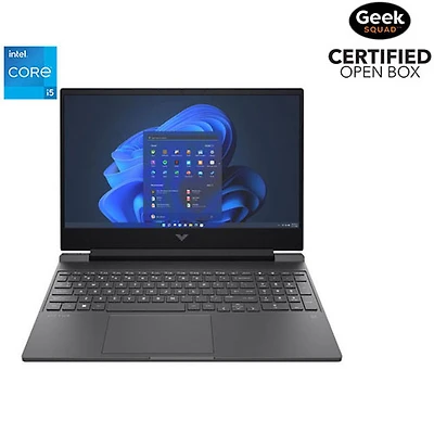 Boîte ouverte - Portable de jeu de 15,6 po Victus de HP - Argenté mica (Core i5-13420H d'Intel/SSD 512 Go/RAM 16 Go/GeForce RTX 3050)
