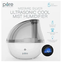 Pure Enrichment MistAire Silver Cool Mist Humidifier