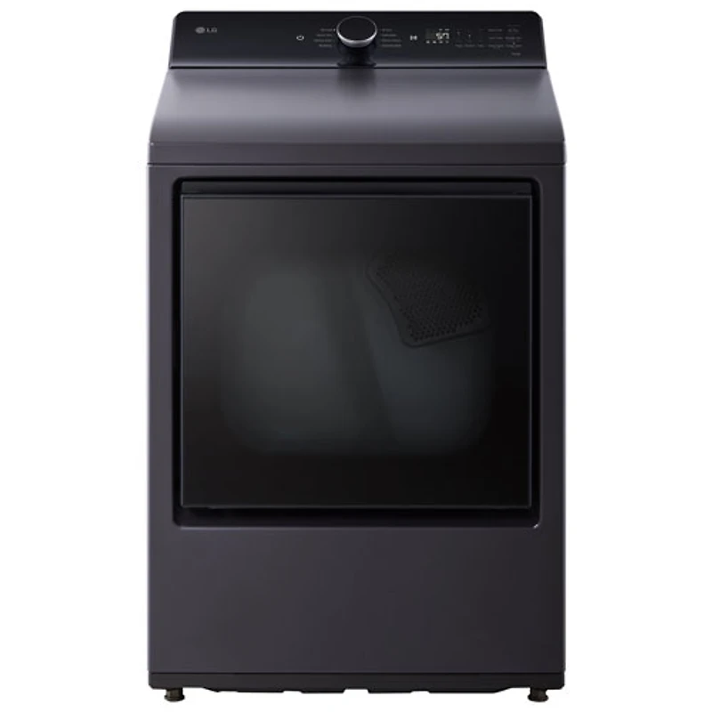Sécheuse électrique à contrôle arrière de très grande capacité 7,3 pi³ de LG (DLE8400BE) - Noir mat