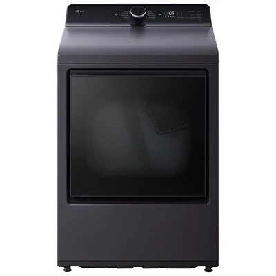 Sécheuse électrique à contrôle arrière de très grande capacité 7,3 pi³ de LG (DLE8400BE) - Noir mat