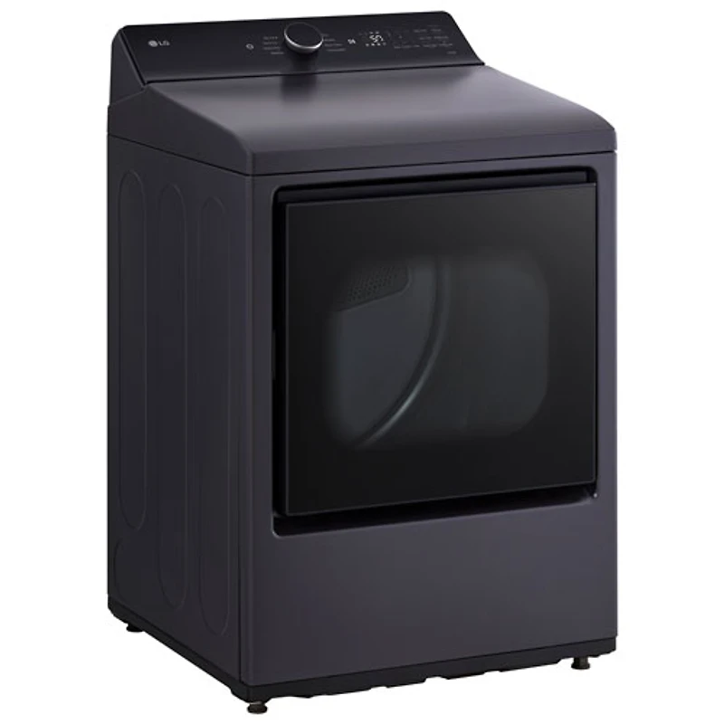 Sécheuse électrique à contrôle arrière de très grande capacité 7,3 pi³ de LG (DLE8400BE) - Noir mat