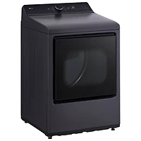 Sécheuse électrique à contrôle arrière de très grande capacité 7,3 pi³ de LG (DLE8400BE) - Noir mat