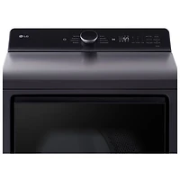 Sécheuse électrique à contrôle arrière de très grande capacité 7,3 pi³ de LG (DLE8400BE) - Noir mat