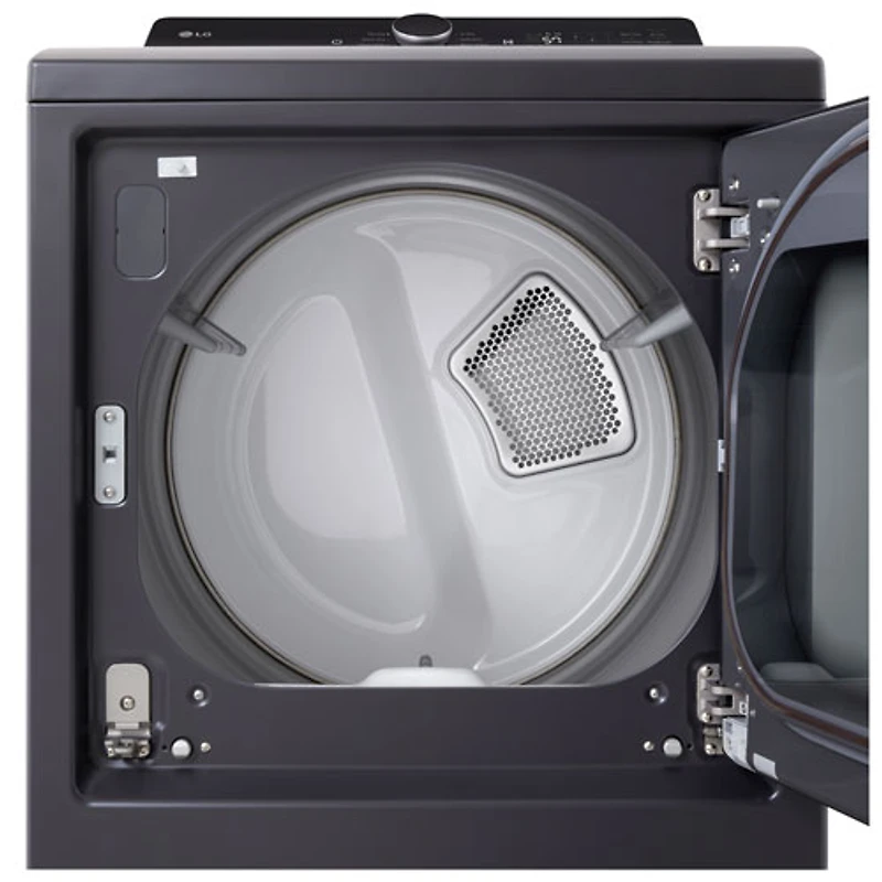 Sécheuse électrique à contrôle arrière de très grande capacité 7,3 pi³ de LG (DLE8400BE) - Noir mat