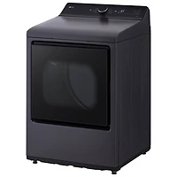 Sécheuse électrique à contrôle arrière de très grande capacité 7,3 pi³ de LG (DLE8400BE) - Noir mat