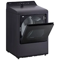 Sécheuse électrique à contrôle arrière de très grande capacité 7,3 pi³ de LG (DLE8400BE) - Noir mat