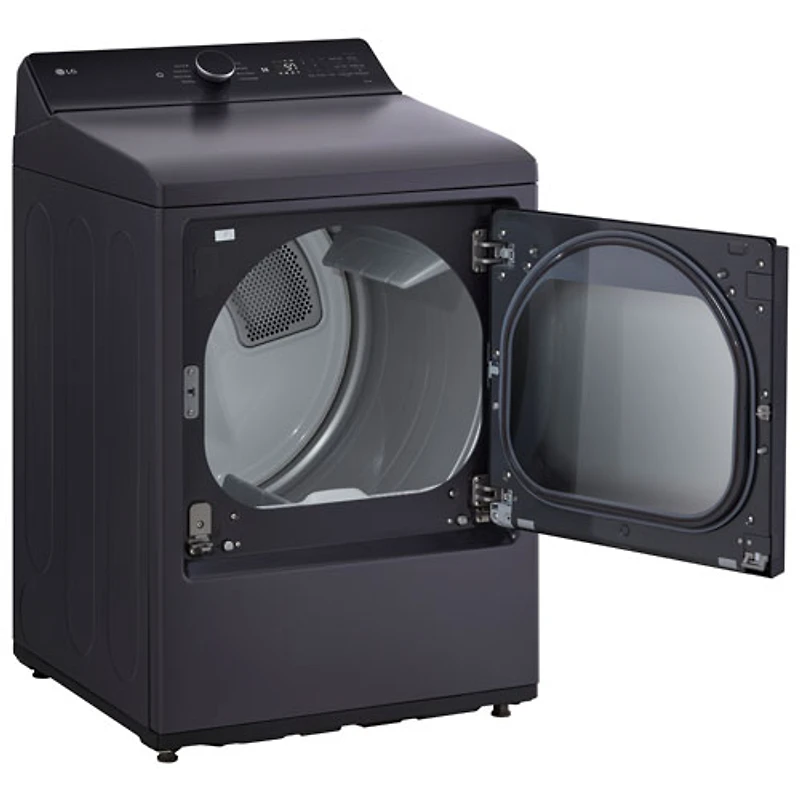 Sécheuse électrique à contrôle arrière de très grande capacité 7,3 pi³ de LG (DLE8400BE) - Noir mat