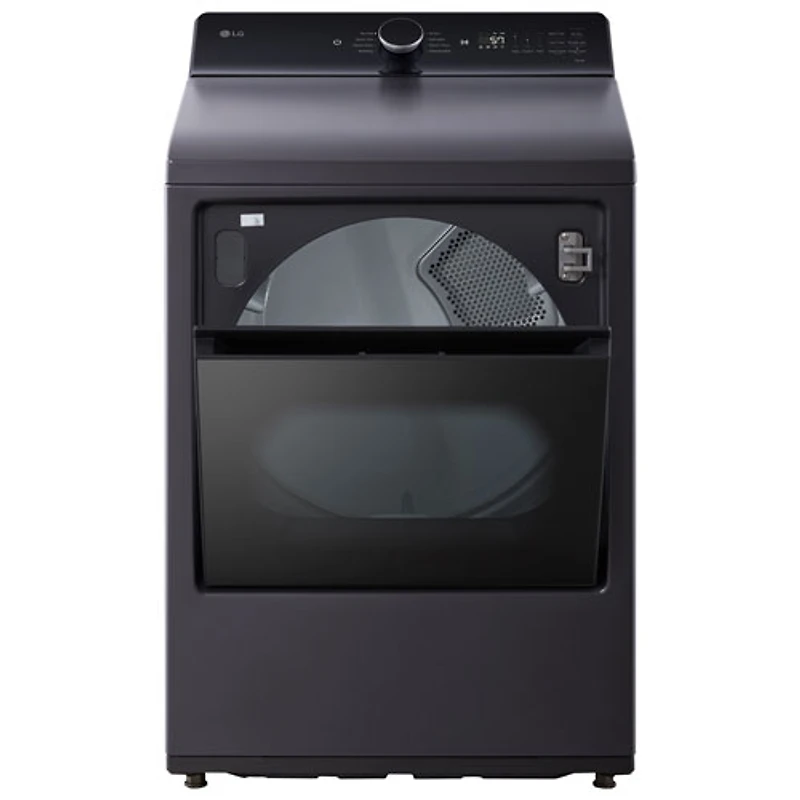 Sécheuse électrique à contrôle arrière de très grande capacité 7,3 pi³ de LG (DLE8400BE) - Noir mat