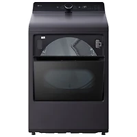 Sécheuse électrique à contrôle arrière de très grande capacité 7,3 pi³ de LG (DLE8400BE) - Noir mat