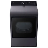 Sécheuse électrique à contrôle arrière de très grande capacité 7,3 pi³ de LG (DLE8400BE) - Noir mat