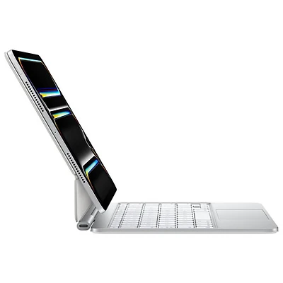 Clavier Magic Keyboard d'Apple pour iPad Pro de 11 po (M4) - Français - Blanc
