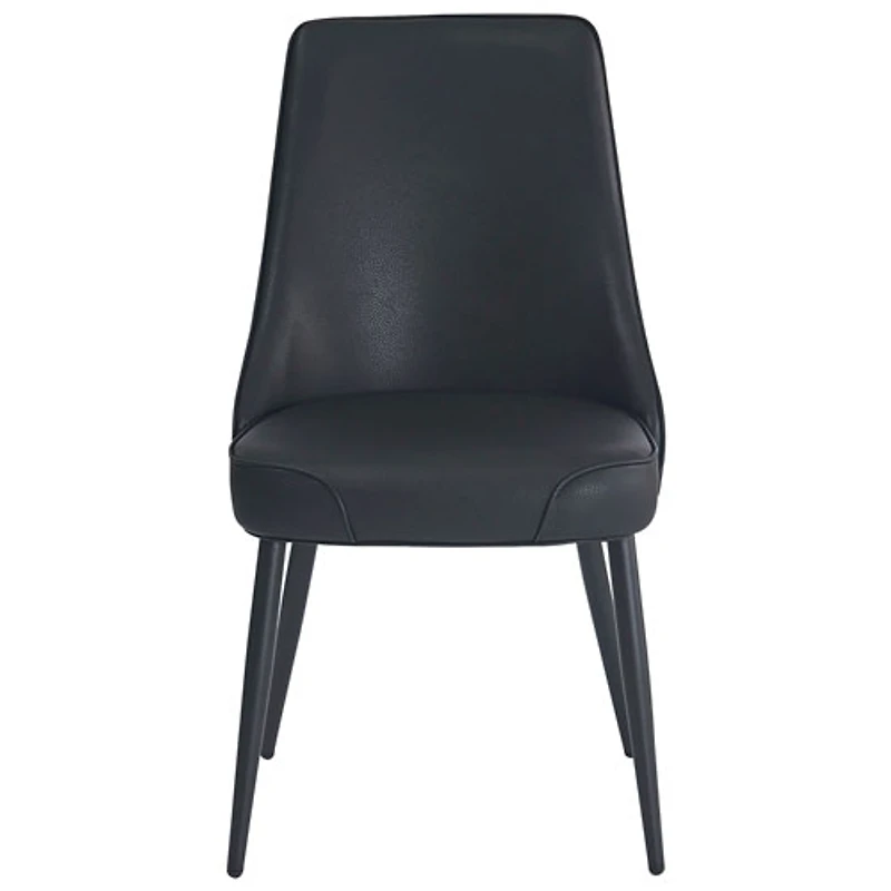 Koda Modern Faux Leather Dining Chair - Set of 2 - Black