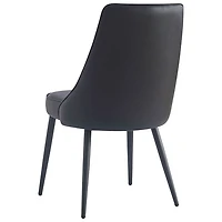 Koda Modern Faux Leather Dining Chair - Set of 2 - Black