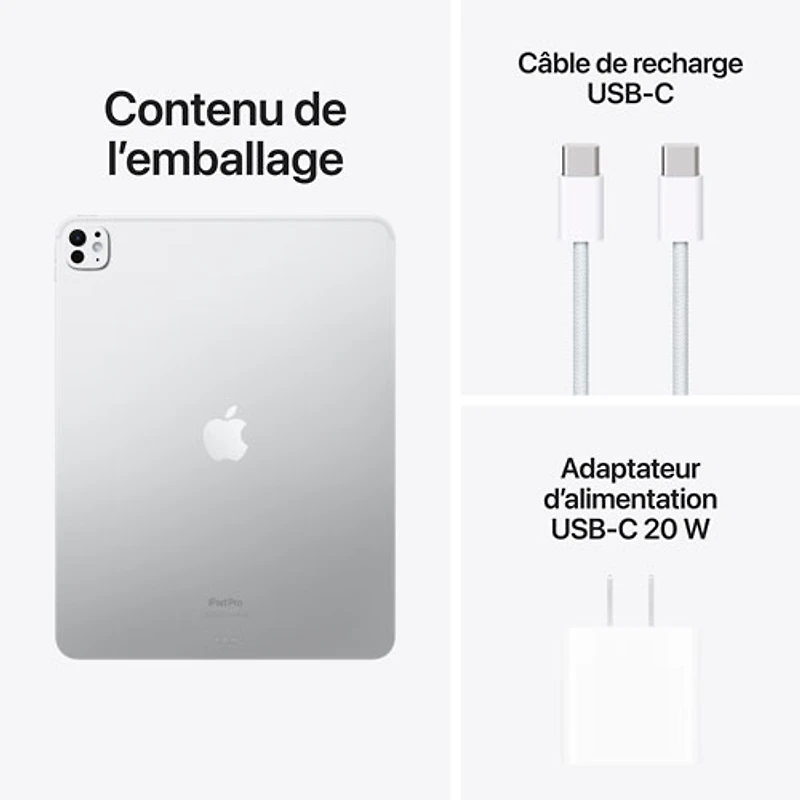 iPad Pro 13 po 512 Go avec Wi-Fi d'Apple (7e génération) - Argenté