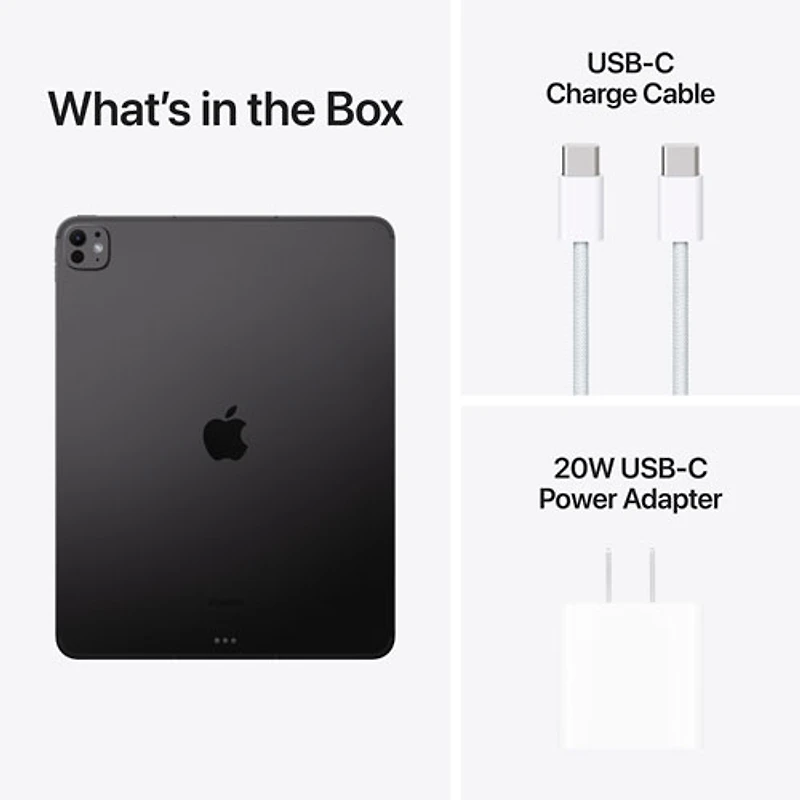 iPad Pro 13 po 512 Go avec Wi-Fi et 5G d'Apple (7e génération) - Noir infini