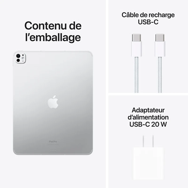 iPad Pro 13 po 2 To avec Wi-Fi et 5G d'Apple (7e génération) - Argenté