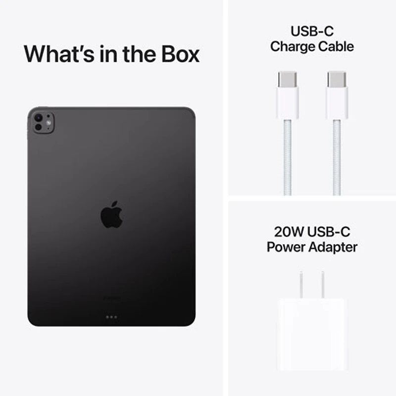iPad Pro 13 po 1 To d'Apple avec verre nanotexturé et Wi-Fi (7e génération) - Noir infini