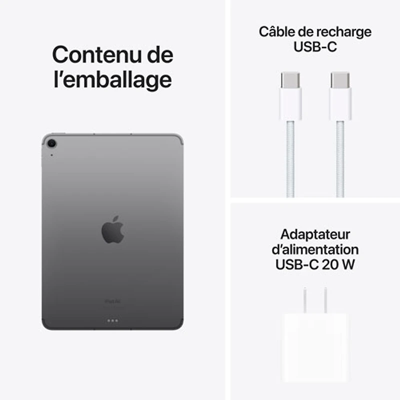 iPad Air po 1 To avec Wi-Fi et 5G d'Apple (6e génération