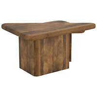 Ensemble de 2 tables triangulaires contemporaines Draco - Noyer