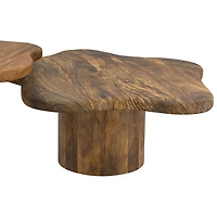 Mayal Large Contemporary Coffee Table - Walnut