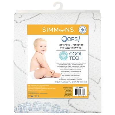 Protège-matelas pour lit de bébé Cool Tech de Simmons