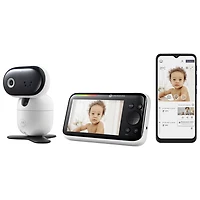 Interphone de surveillance intelligent motorisé Wi-Fi 5 po de Motorola (PIP1510) - Blanc