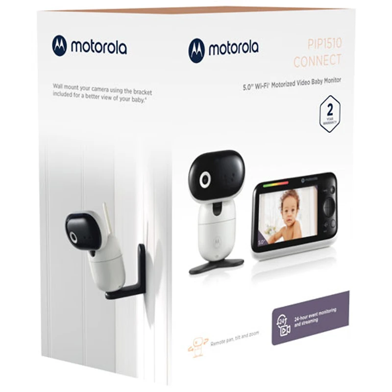 Motorola 5" Wi-Fi Motorized Smart Monitor (PIP1510) - White
