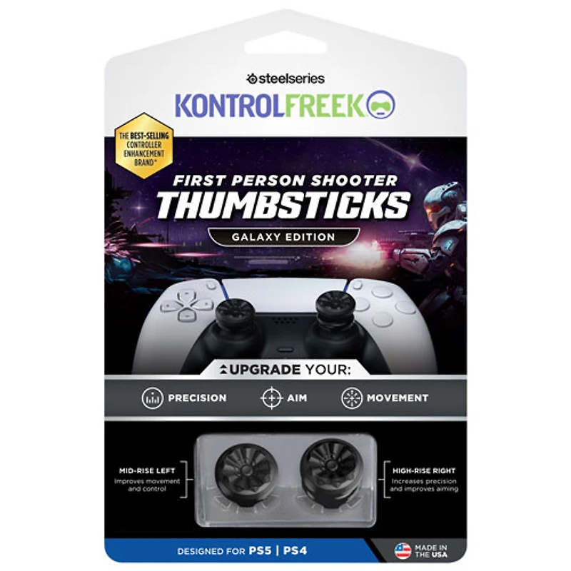 KontrolFreek Performance Thumbsticks Galaxy Edition for PS5 - Black