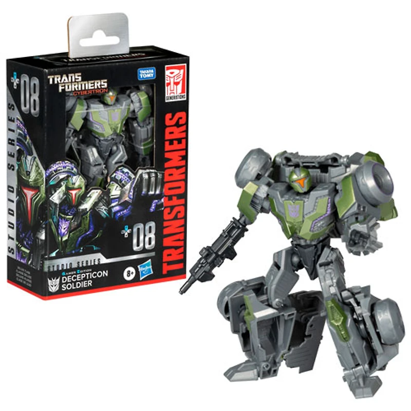 Figurine d'action Transformers Studio Series - Deluxe Transformers : War for Cybertron 08 Decepticon Soldier de Hasbro